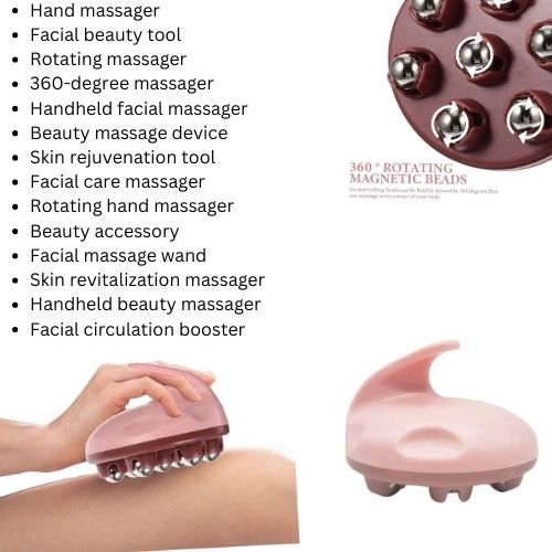 360 Degree Rotating Hand Massager for Facial Beauty